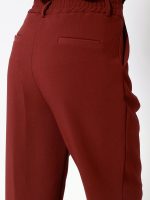 Γυναικείο Παντελόνι Ψηλόμεσο με Πιέτες JULIETTE 7923 Μπορντό - Image 2