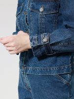 Γυναικείο Jean Σακάκι με Τσέπες και Κουμπιά NINETTA 8792 Blue - Image 5