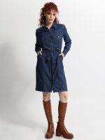 Γυναικείο Μακρυμάνικο Jean Φόρεμα Με Ζώνη FRANCESCA 945026 Blue - Image 5