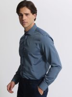 Ανδρικό Πουκάμισο Slim-fit PEDRO 33-7523 Πετρόλ - Image 3