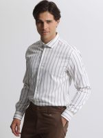 Non-Iron Ανδρικό Πουκάμισο 33-7515 Μπεζ Slim-fit - Image 4