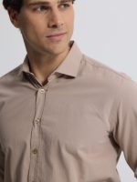 Ανδρικό Πουκάμισο CUSSIUS 33-7522 Μπεζ Slim-fit