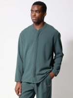 Ανδρικό Πουκάμισο με Ιδιαίτερο Γιακά FRANCO 250-971 Πράσινο - Image 5