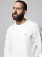 Ανδρική Μπλούζα Μακρυμάνικη DANIEL 206100 Λευκό - Image 3