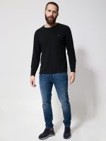 Ανδρική Μπλούζα Μακρυμάνικη DANIEL 206100 Μαύρο - Image 3