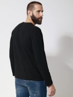 Ανδρική Μπλούζα Μακρυμάνικη DANIEL 206100 Μαύρο - Image 4