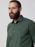 Ανδρικό Πουκάμισο TAILOR-FIT 33-8143 Πράσινο Φαρδιά γραμμή - Image 4