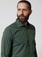 Ανδρικό Πουκάμισο TAILOR-FIT 33-8143 Πράσινο Φαρδιά γραμμή - Image 2