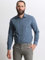 Ανδρικό Πουκάμισο TAILOR-FIT Lucian 33-8176 Μπλε Φαρδιά γραμμή - Image 5