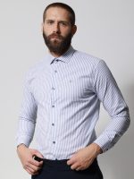 Ριγέ Πουκάμισο TAILOR-FIT Bilbao 33-8177 Μπλε Φαρδιά γραμμή
