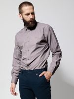 Ανδρικό Πουκάμισο Tailor-Fit GIANNI 33-8166 Espresso Φαρδιά γραμμή - Image 2