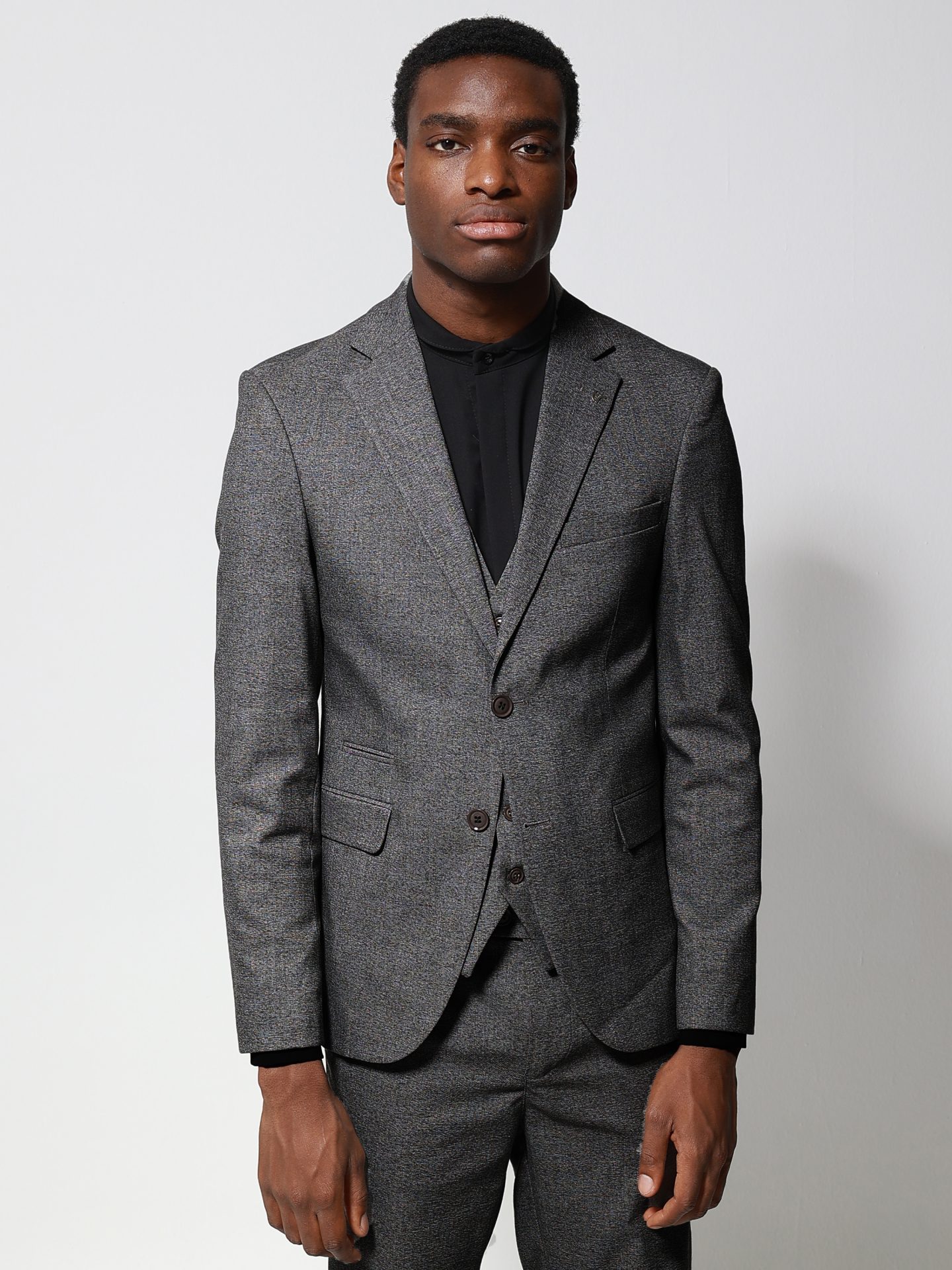2452 copy Ανδρικό Σακάκι GUNTHER 1433 Ανθρακί - Image 1