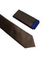 Ανδρική Γραβάτα Με Μαντηλάκι 33-6099 Brown 4 - Image 2