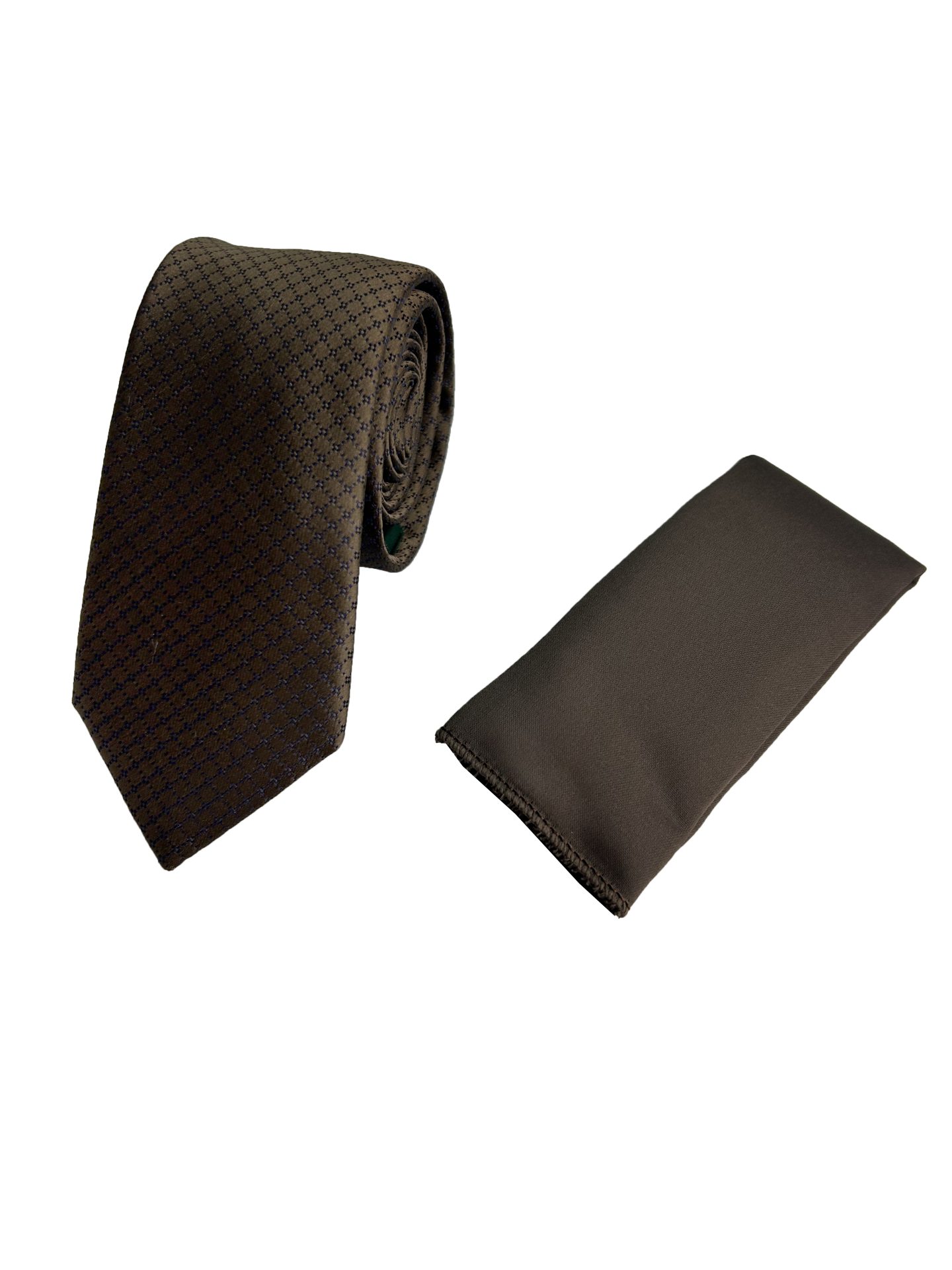 IMG_6222 copy Ανδρική Γραβάτα Με Μαντηλάκι 33-6099 Brown 3 - Image 1