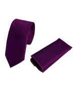Ανδρική Γραβάτα Με Μαντηλάκι 33-6099 Magenta 2