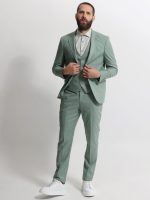 Ανδρικό Κοστούμι Με Γιλέκο CALVIO 2038 ΜΕΝΤΑ - Image 4