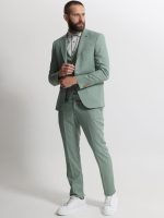 Ανδρικό Κοστούμι Με Γιλέκο CALVIO 2038 ΜΕΝΤΑ - Image 3