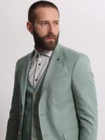 Ανδρικό Κοστούμι Με Γιλέκο CALVIO 2038 ΜΕΝΤΑ - Image 2